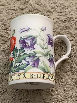 Buy Vintage Poppy And Bellflower Mug Rose Of England Fine Bone China Made In England • 15£