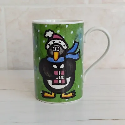 Buy CHRISTMAS SANTA & PENGUIN Stoneware Mug Made By Dunoon & Sainsburys H 10.5cm • 15£