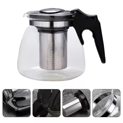 Buy 950ml Glass Teapot With Infuser - Heat-resistant Kettle For Loose Leaf Tea • 14.99£