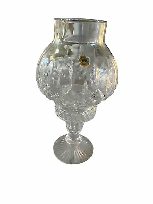Buy Tyrone Cut Crystal Hurricane Globe Candle Holder New! • 95.32£