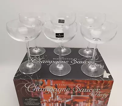 Buy Dartington  Glasses Party Pack Of Six Champagne Saucers • 35£