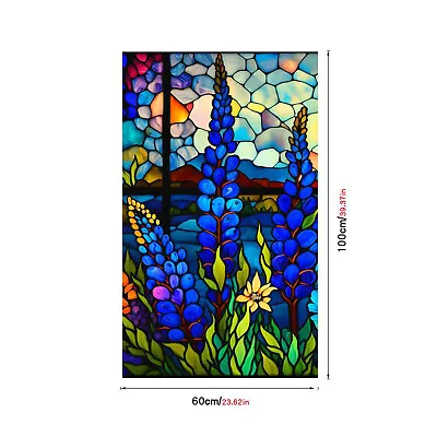 Buy Privacy Window Films Frosted Stained Glass Decals Static Cling Removable Sticker • 30.99£