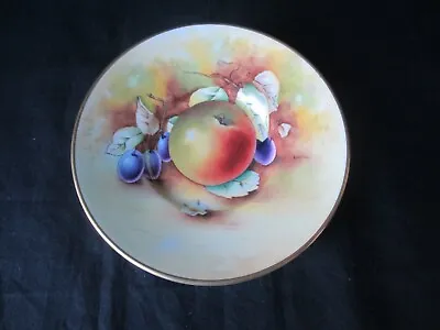 Buy Minton China , Hand Painted Fallen Fruits ,Apricot ,Saucer ,By B Hingham, VGC . • 68£