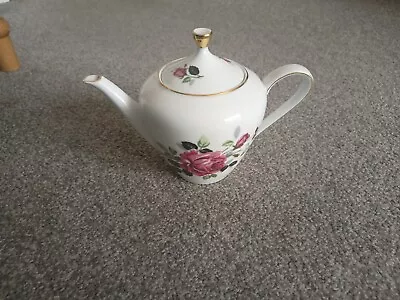 Buy Bavarian Rose China 1.75 Pint Teapot • 7.50£