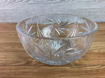 Buy Beautiful Crystal Cut Glass Bowl Starburst Pattern  • 34.19£