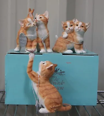 Buy Ginger Cat And Ginger Kittens Ornament Statues BNIB Cat Lovers Gift By Leonardo • 9.99£