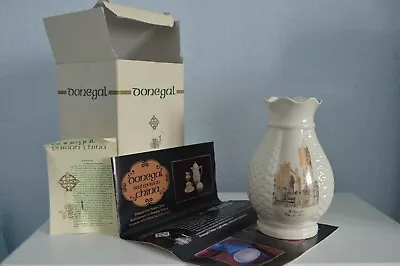 Buy Hand-crafted Irish Donegal Parian China Vase With Box & Papers Guildhall Derry • 9.99£