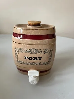 Buy Vintage Royal Victoria Wade Pottery Port Barrel Decanter • 9.99£
