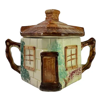 Buy Vintage Keele St. Street Pottery Co. Hand Painted Cottage Ware Sugar Bowl Pot  • 6.50£