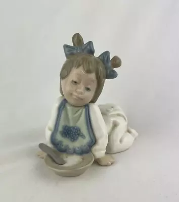 Buy Lladro - Hand Made Ceramic Laying Baby Ornament - Excellent Used Condition • 20£