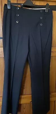 Buy Marks And Spencer M & S Ladies’ Navy Trousers Size 14 (M) • 5£