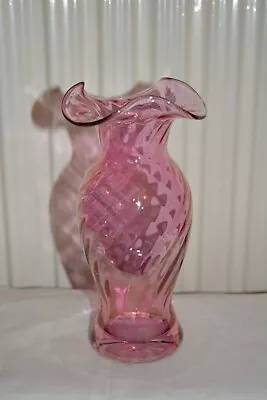 Buy Vintage Hand-blown Cranberry Glass Decanter (7¾”). • 12£