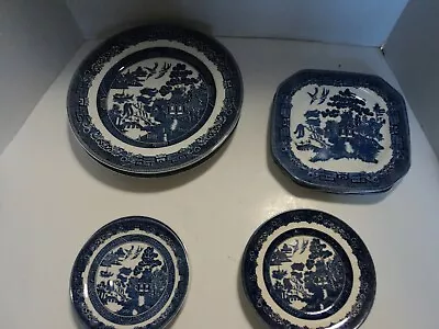 Buy Johnson Brothers ,16 Dish Set ,WILLOW BLUE (MADE IN ENGLAND) • 118.27£