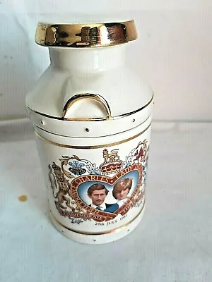 Buy Vintage Kernewek Cornish Cream Canister Pot 1981 Marriage Diana And Charles • 6.99£