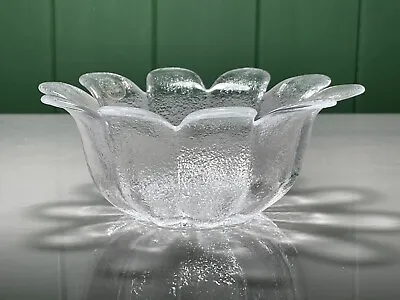 Buy Vintage Dartington Frank Thrower Daisy Design Clear Crystal Art Glass Dish • 9.99£