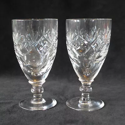 Buy Pair Of Royal Doulton Georgian Pattern Sherry Glasses In V'good Used Condition • 14£