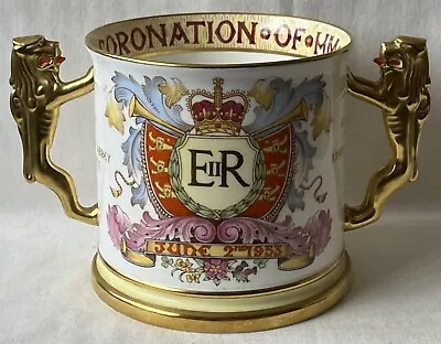 Buy Large Paragon Fine Bone China Queen Elizabeth II 1953 Coronation Loving Cup. • 85£