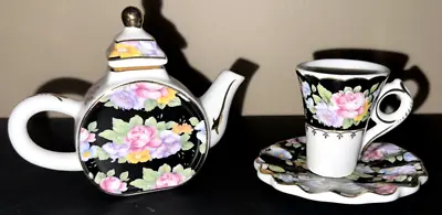 Buy Chintz Miniture Tea Set -Excellent Condition • 19.28£