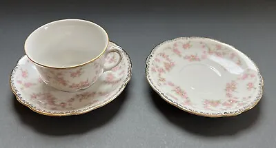 Buy Schumann Bavaria Original Bridal Rose Tea Cup & 2 Saucer Set,Germany,Vintage • 12.96£