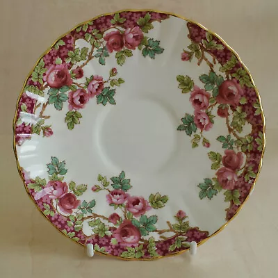 Buy Royal Stafford Made In England Olde English Garden Saucer Pink Roses Flowers  • 4£
