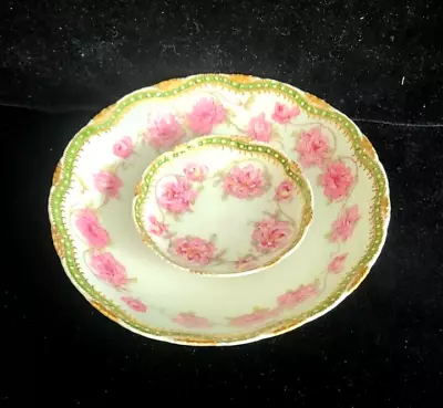 Buy Antique Theodore Haviland Limoges French Porcelain 5.5  Bowl & Sauce Dish Set • 24.01£