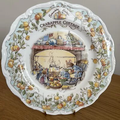 Buy Royal Doulton Brambly Hedge ‘Crabapple Cottage’ 8'' Plate Jill Barklem 1984 • 10£