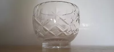 Buy Crystal Cut Display Piece - Fruit Bowl / Candle Holder • 7£