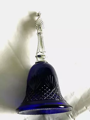 Buy VINTAGE AVON Elegance Blue Glass Bell 1970s Eau De Cologne 120ml • 5£
