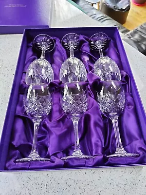 Buy Edinburgh Crystal Wine Glasses Set Of 6 Boxed. Never Used. Excellent Condition. • 150£