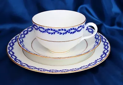 Buy Vintage Crown Staffordshire China Blue & White Tea Trio  • 12£