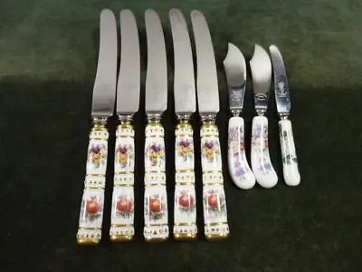 Buy 8 Pieces Vintage Royal Crown Derby Cutlery Bone China Handles • 19.99£