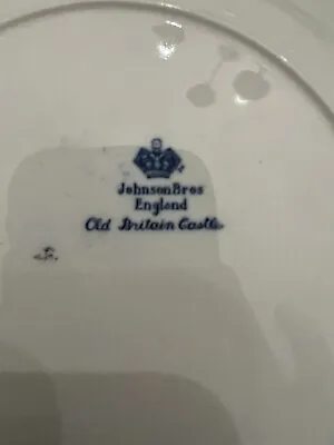 Buy Johnson Brothers Blue And White Old Britain Castles Plates Set Of 5 Vintage • 93.67£