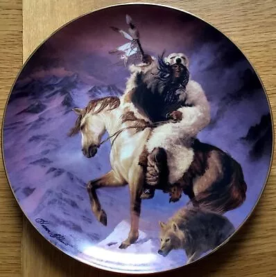 Buy Fine Porcelain Decorative Plate. Spirit Of The North Wind From Franklin Mint. Li • 9.99£