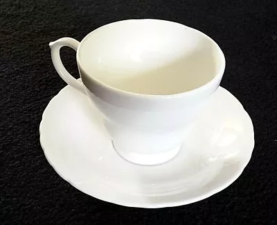Buy Sutherland China Shiny White Cup And Saucer Set X1 C1961 ( + Extra Free Saucer ) • 8.50£