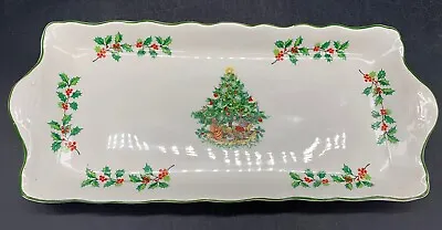 Buy James Kent Christmas Tree Serving Sandwich Mince Pie Platter Plate • 12.99£