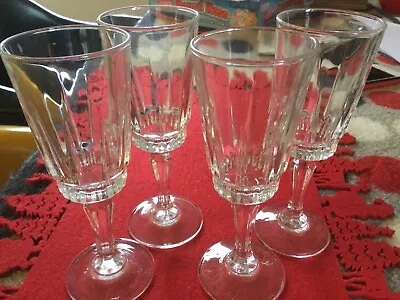 Buy 4 Luminarc French Glass Port  Or Sherry Glasses  • 13£