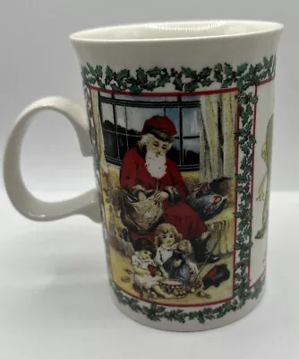 Buy DUNOON Scottish Ceramics Fine Bone China Christmas Mug With Victorian Scenes • 18£
