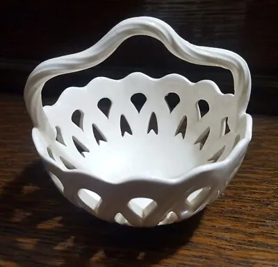 Buy Antique Original Leedsware Pierced Classical Creamware Small Basket • 16£