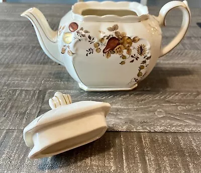 Buy JU Sadler Teapot Made In England No. 2855 Fine Bone China Fruit And Flowers • 33.57£