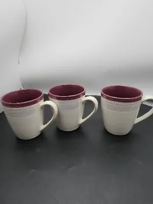 Buy 3 Denby Intro Raspberry Purple Coffee/ Tea Mugs Stoneware • 14£