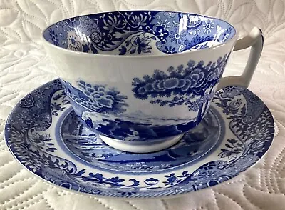 Buy Spode Italian Blue And White Cup And Saucer • 15£