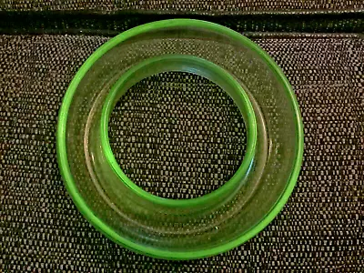 Buy Art Deco Vintage Bagley Uranium Glass Posy Ring Trough • 5£