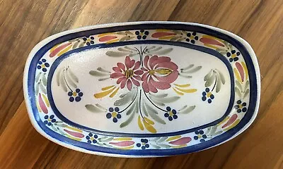Buy Vintage Keraluc Quimper Floral Decorative Dish 9.25” Hand Painted, Artist Signed • 22.73£