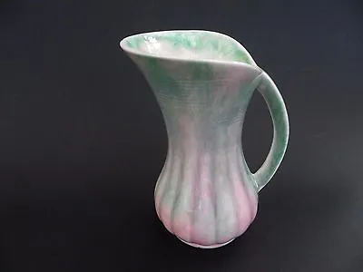 Buy Sylvac Made In England Green & Pink Jug 1625. 15.5cm Tall Overall. • 11.99£