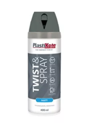 Buy 👉 PlastiKote Twist & Spray Paint White, Black, Blue, Green, Red, Grey And More • 11.99£