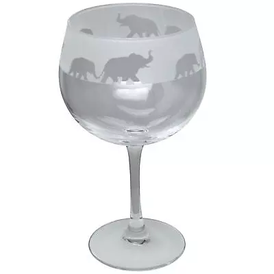 Buy Animo Glass Elephant Engraved Gin Balloon Large Copa Glass Glassware Gift Box • 22.99£