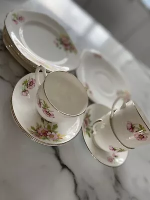 Buy Duchess Bone China Cup And Saucer Pink Rose Design 532 • 10£