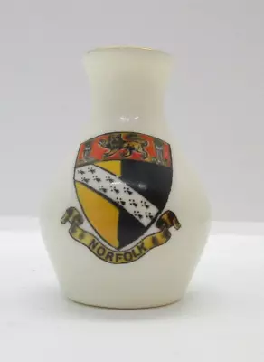 Buy Crested  Ware China Vase Norfolk • 4.99£