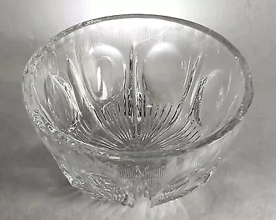 Buy Crystal Bowl Pressed Cut Glass Thumbprint • 10.56£