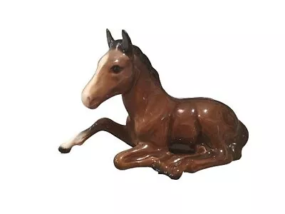 Buy Lovely Beswick Brown Horse #915 Lying Foal • 9.95£